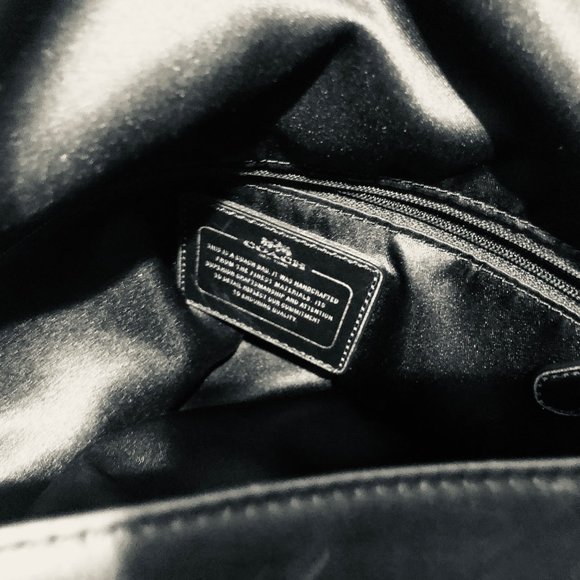 COACH Leather Shoulder Bag Black - Picture 8 of 8